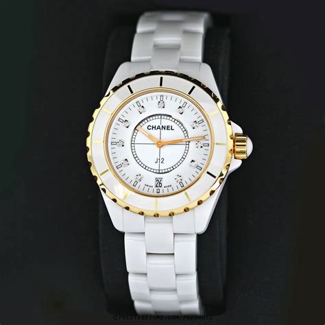 chanel j12 white pre owned